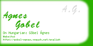 agnes gobel business card